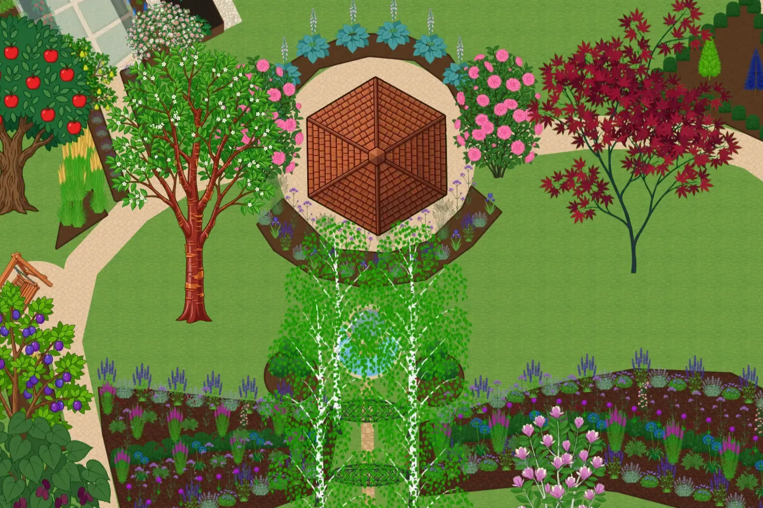Leaftide app showing garden planning timeline