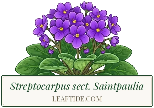 Streptocarpus sect. Saintpaulia