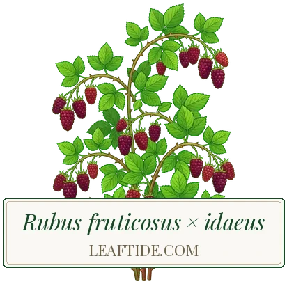 Rubus fruticosus × idaeus